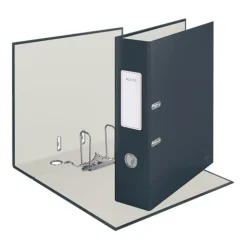 LEITZ Cosy Soft-Touch Ordner samtgrau stabile Pappe 8,0 cm DIN A4