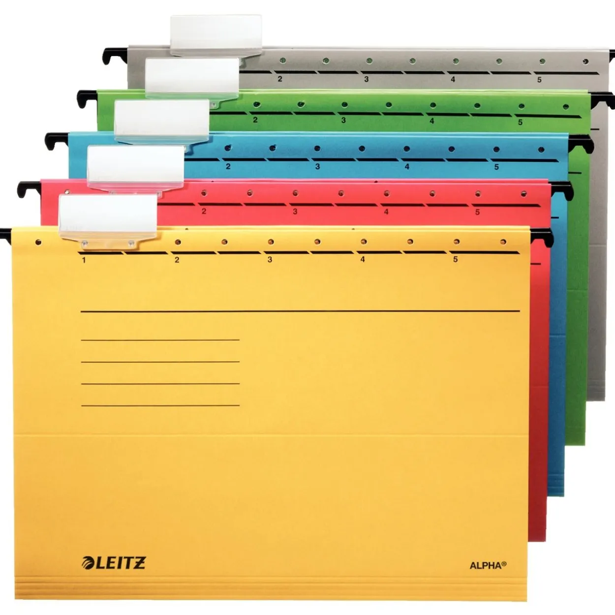 LEITZ 5 Hängemappen ALPHA® 1985 blau