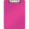 Leitz Klemmbrett WOW, DIN A4, Polystyrol, pink-metallic