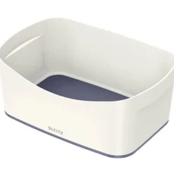 LEITZ MyBox Aufbewahrungsbox 3,0 l perlweiß/grau 24,6 x 16,0 x 9,8 cm