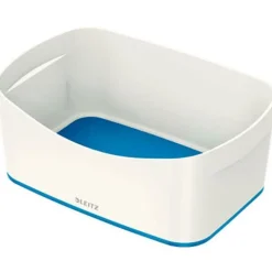 LEITZ MyBox Aufbewahrungsbox 3,0 l perlweiß/blau 24,6 x 16,0 x 9,8 cm