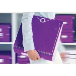 Leitz Ordner Active WOW, 180 Grad, 80 mm, violett