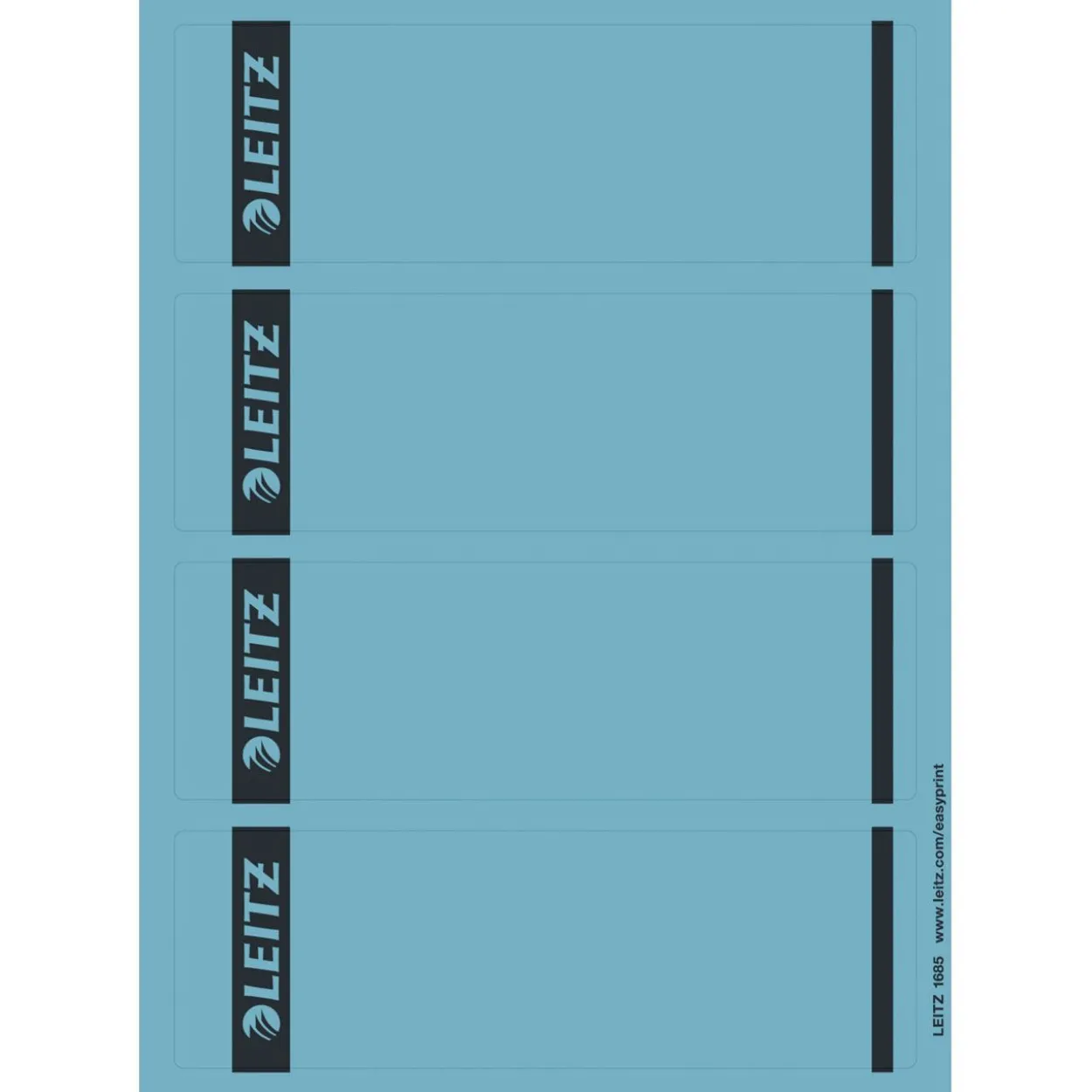 LEITZ 100 Ordneretiketten 1685/2-35 blau