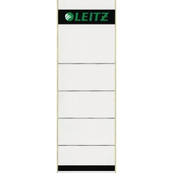 LEITZ 100 Ordneretiketten 1642 grau für 8,0 cm Rückenbreite