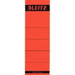 LEITZ 10 Ordneretiketten 1642 rot für 8,0 cm Rückenbreite