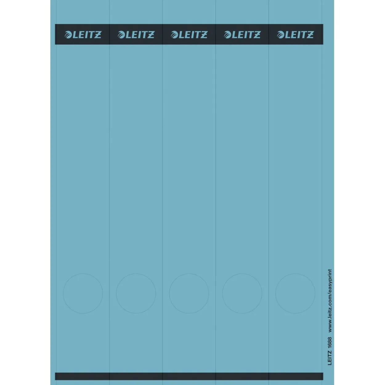 LEITZ Ordnerrücken-Etikett, 39 x 285 mm, lang, schmal, blau