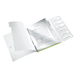 LEITZ Ordnungsmappe WOW 4633 6 Fächer grün