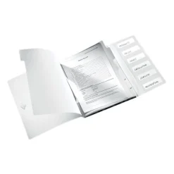 LEITZ Ordnungsmappe WOW 4633 6 Fächer schwarz