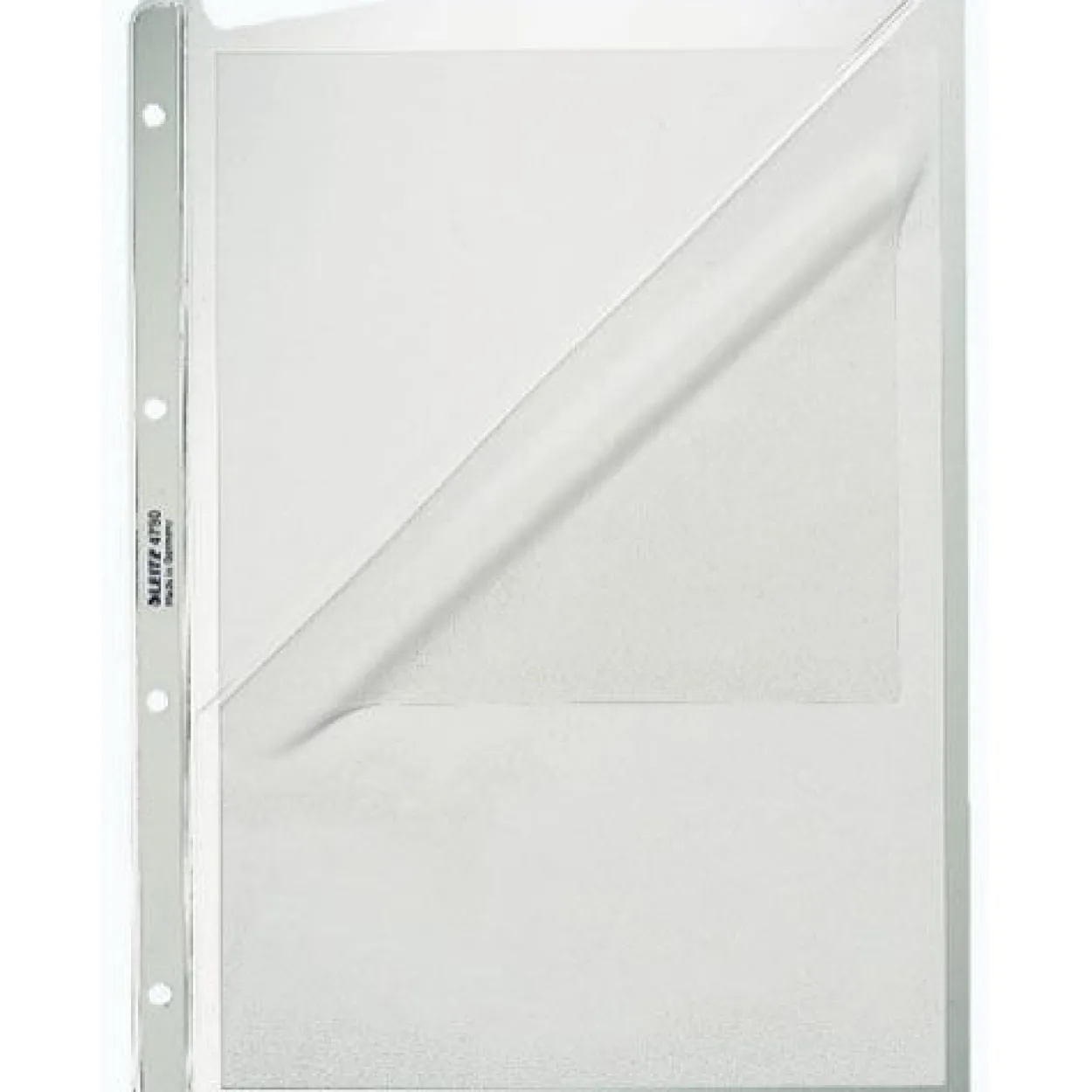 LEITZ 100 Prospekthüllen 4780 DIN A4 transparent genarbt 0,13 mm