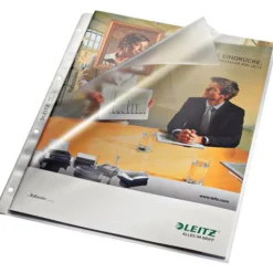LEITZ 100 Prospekthüllen 4780 DIN A4 transparent genarbt 0,13 mm