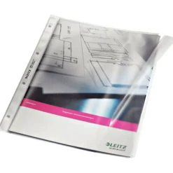 LEITZ 50 Prospekthüllen 4764 DIN A4 transparent genarbt 0,12 mm