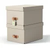 LEITZ Puro Aufbewahrungsboxen 17,0 l beige 27,0 x 37,0 x 20,0 cm, 2 St.