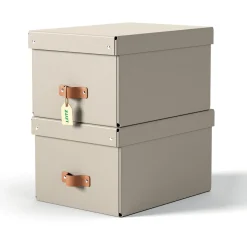 LEITZ Puro Aufbewahrungsboxen 17,0 l beige 27,0 x 37,0 x 20,0 cm, 2 St.