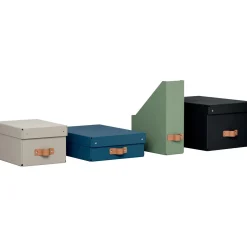 LEITZ Puro Aufbewahrungsboxen 7,0 l dunkelblau 20,0 x 28,0 x 15,0 cm, 2 St.