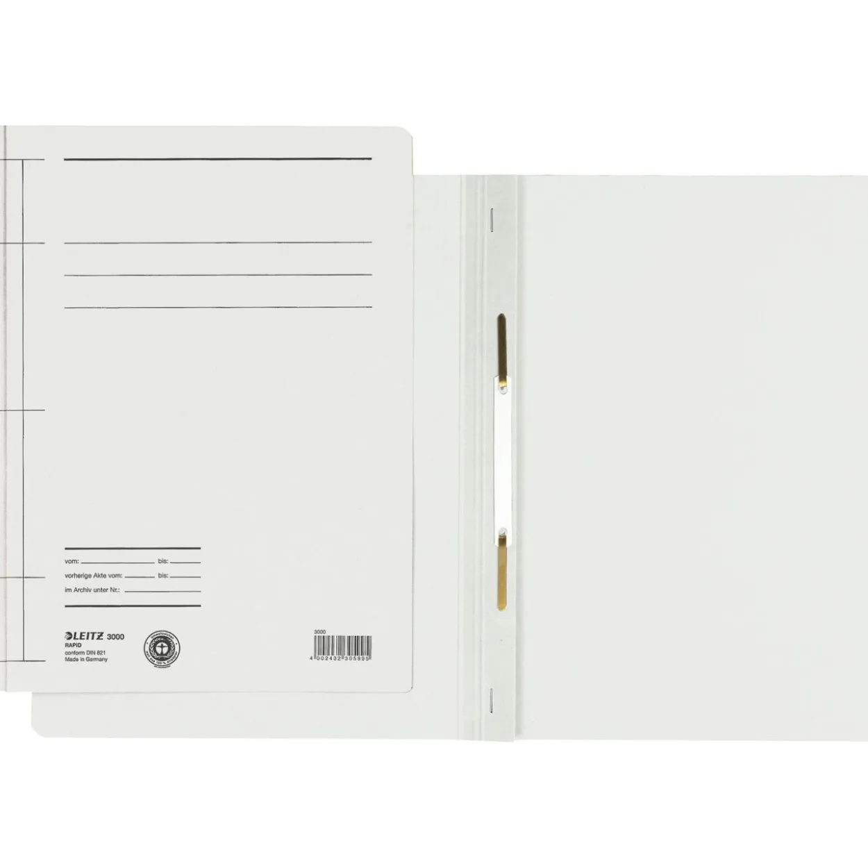 LEITZ 25 Schnellhefter 3000 Karton weiß DIN A4