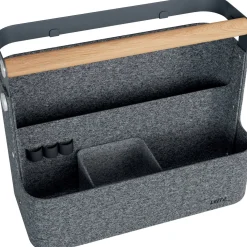 LEITZ Schreibtisch-Organizer hängend dunkelgrau Filz 2 Fächer 38,0 x 19,0 x 30,0 cm
