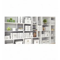 LEITZ Schubladenbox Click & Store weiß 60480001, DIN A4 mit 3 Schubladen