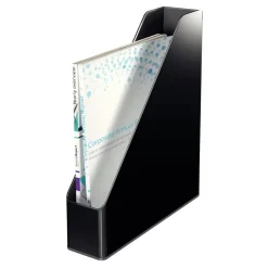 LEITZ Stehsammler Duo Colour 53620095 schwarz/grau Kunststoff, DIN A4
