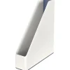 LEITZ Stehsammler WOW Duo Colour 53621001 perlweiß/grau Kunststoff, DIN A4