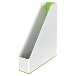 LEITZ Stehsammler WOW Duo Colour 53621054 perlweiß/grün Kunststoff, DIN A4