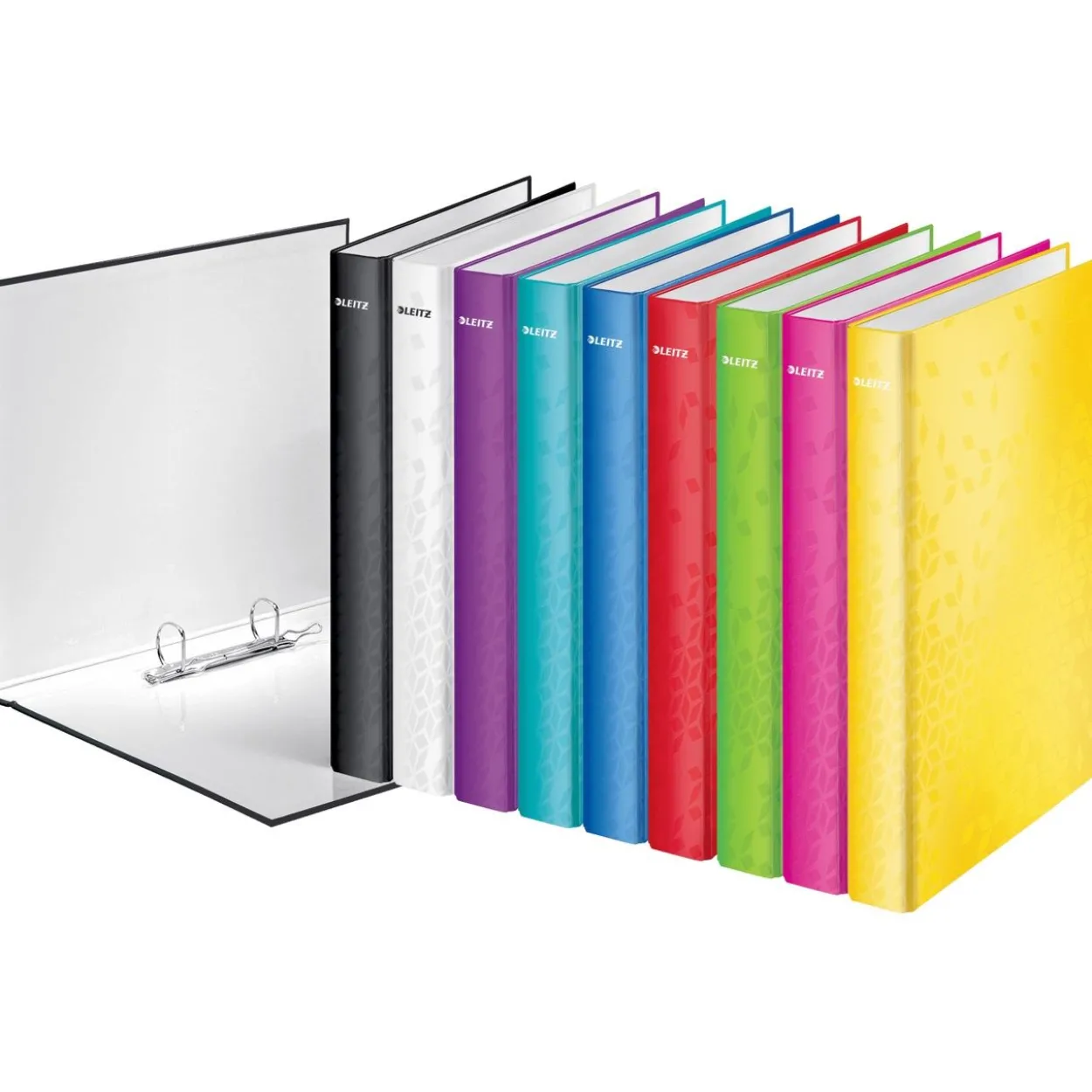 LEITZ WOW Ringbuch 2-Ringe rot 4,0 cm DIN A4