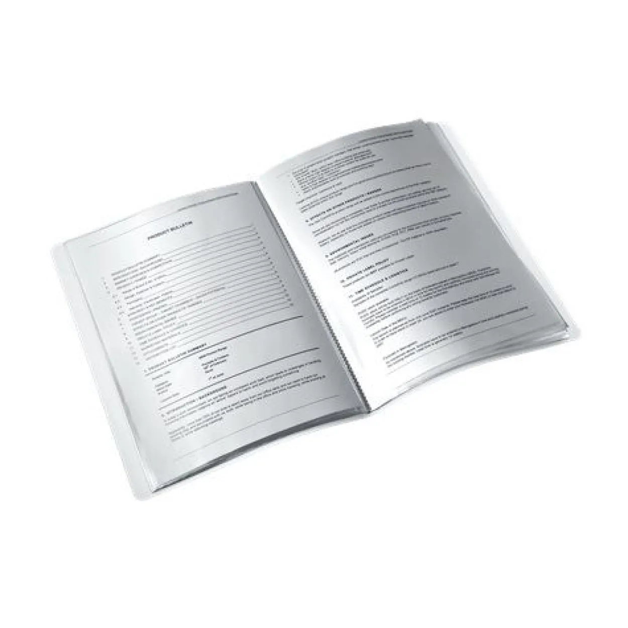 LEITZ WOW Sichtbuch DIN A4, 40 Hüllen weiß-metallic