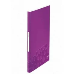 LEITZ WOW Sichtbuch DIN A4, 40 Hüllen violett-metallic