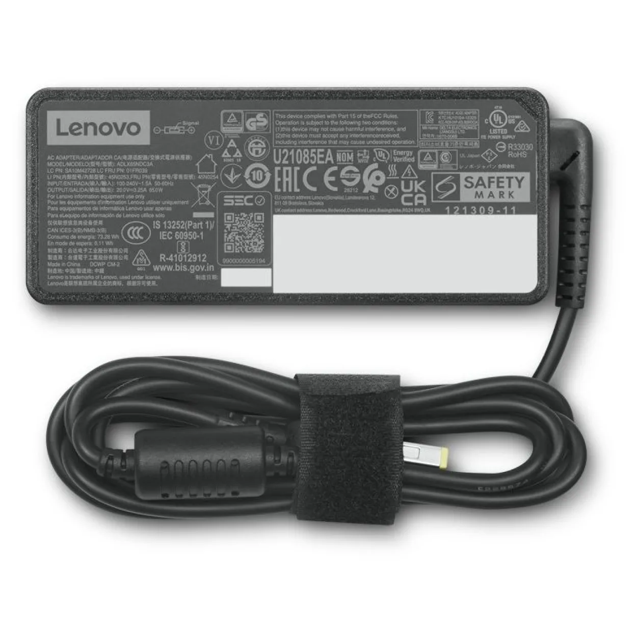 Lenovo - Netzteil - dünne Spitze - Wechselstrom 100-240 V - 65 Watt - Schwarz - CRU, Brown Box - für ThinkCentre M70q Gen 3 11T3