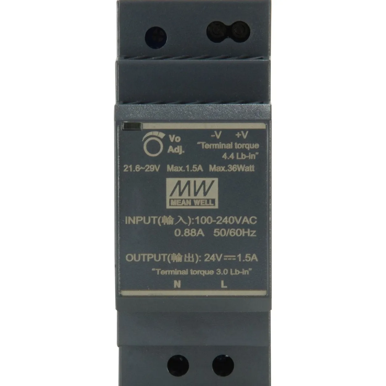 LevelOne industr. Netzteil 24VDC 30W DIN-Schiene