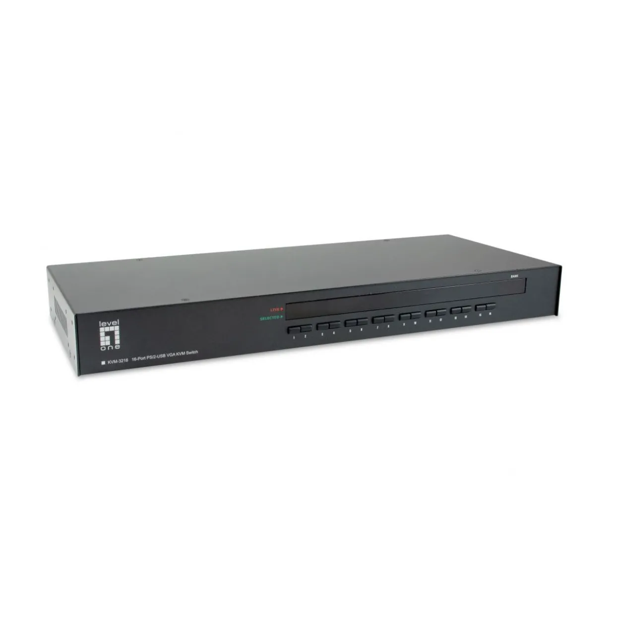 LevelOne KVM-3216 16-Port PS/2-USB VGA KVM Switch