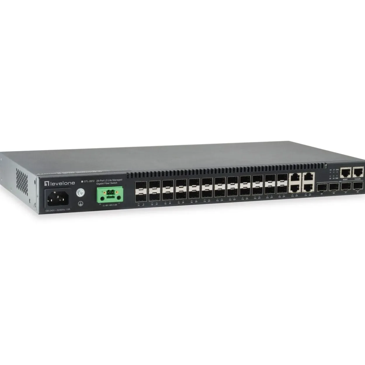 LEVELONE Switch 48,3cm 24x SFP GTL-2872 4xGE 4xSFP+