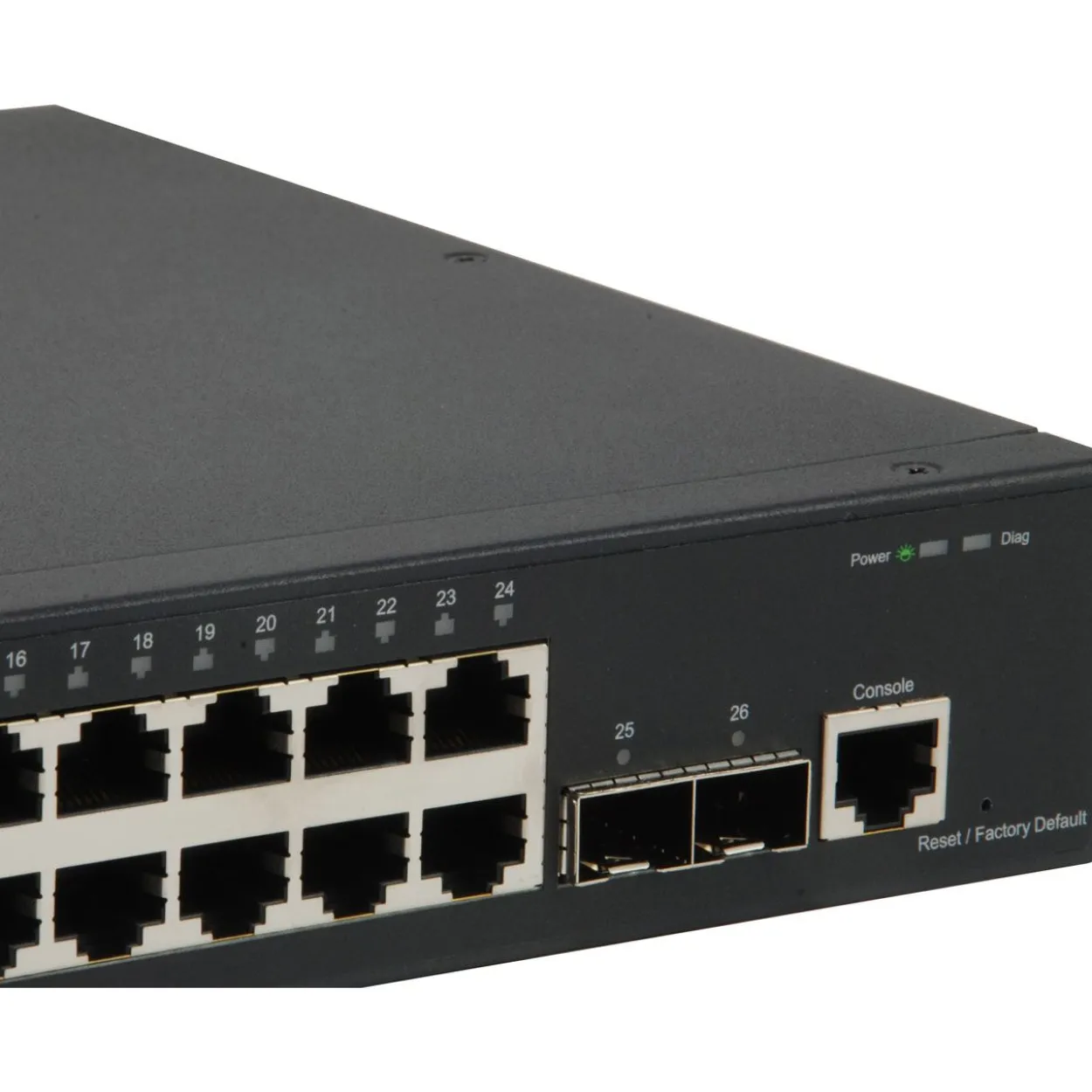 LevelOne Switch 44,0cm 26x SFP GTL-2661 2xSFP+