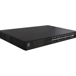 LevelOne Switch 28x FE FGP-2831 2xGE 2xGSFP 390W 802.3xPoE