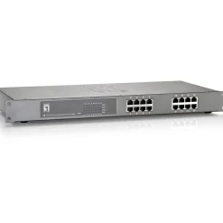 LevelOne Switch 16x FE PoE, 802.3at PoE+ 150 W