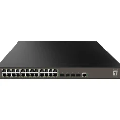 LevelOne Switch 24x GE GEL-2871 4xGSFP 19"