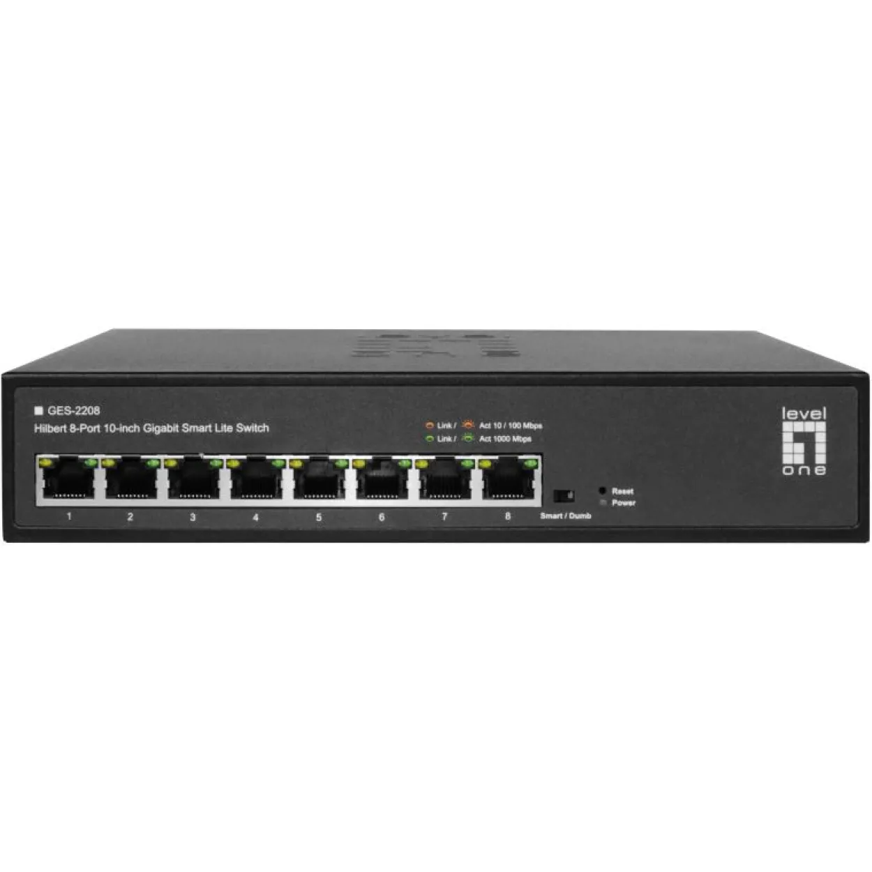 LevelOne Switch 8x GE GES-2208 Hilbert 10"