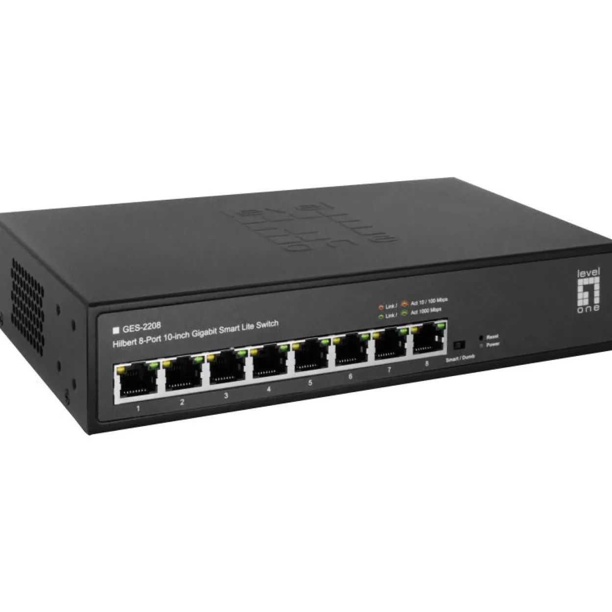 LevelOne Switch 8x GE GES-2208 Hilbert 10"