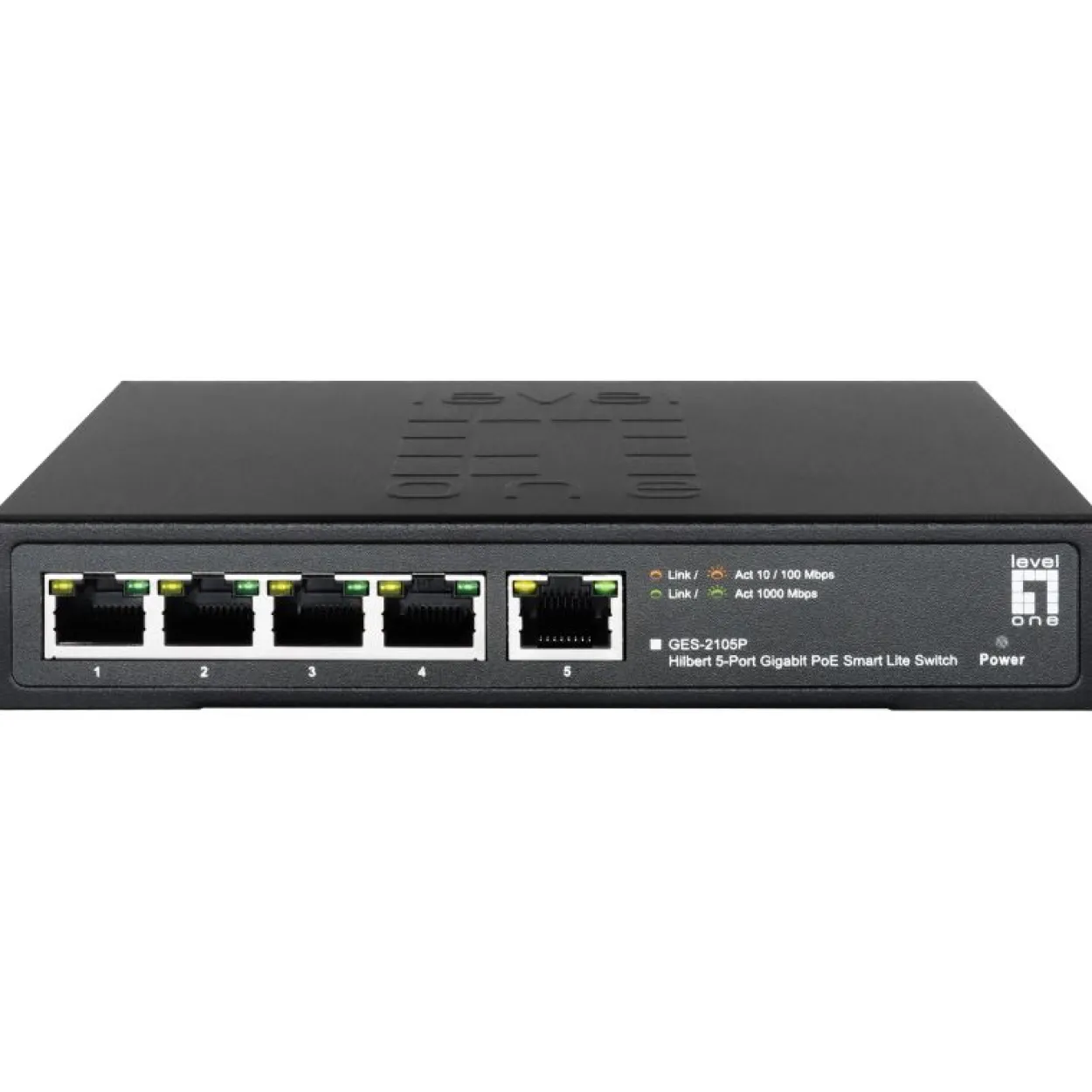 LevelOne Switch 5x GE GES-2105P Hilbert 60W 4xPoE+