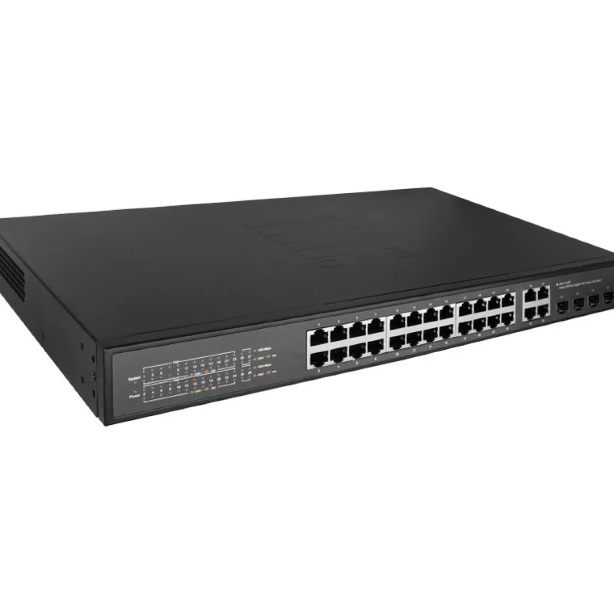 LevelOne Switch 24x GE GES-2128P 4xGSFP 19" 380W 24xPoE+