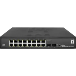 LevelOne Switch 16x GE GES-2118 2xGSFP 19" Hilbert
