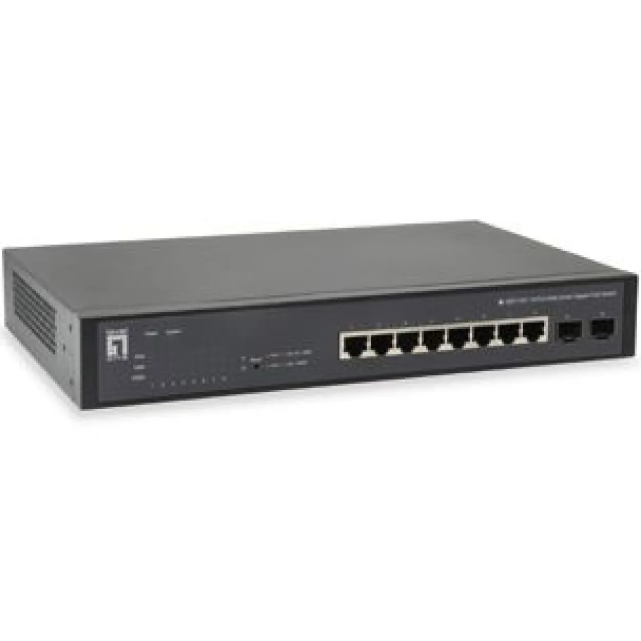 LevelOne Switch 8x PoE GEP-1051 2xGSFP 70W