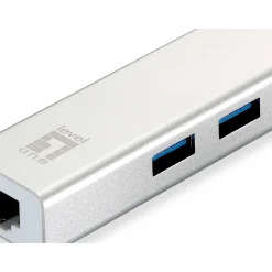 LevelOne USB-Hub Netzwerkadapter 3-Port Wake-on-LAN