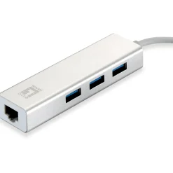 LevelOne USB-Hub Netzwerkadapter 3-Port Wake-on-LAN