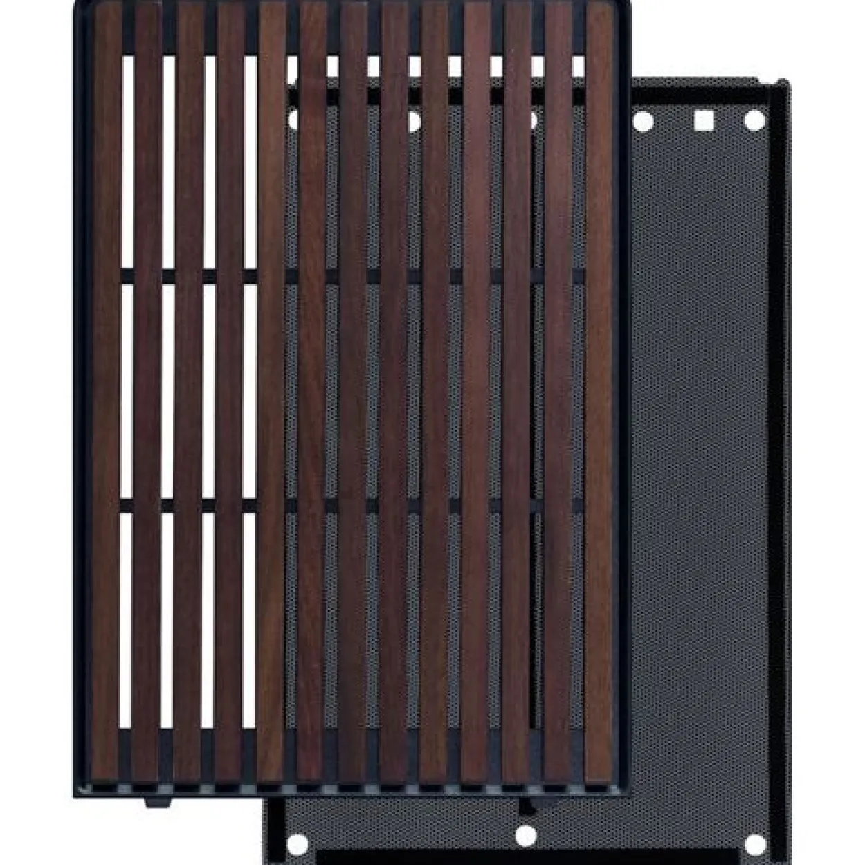 Lian Li DAN Cases A3-mATX Wood Edition Front Panel - Walnuss, schwarz