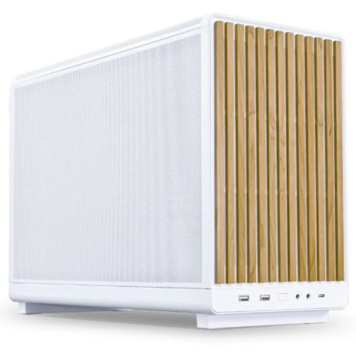 Lian Li Dan Cases A3-mATX Wood Edition Mini Tower ohne Netzteil weiss