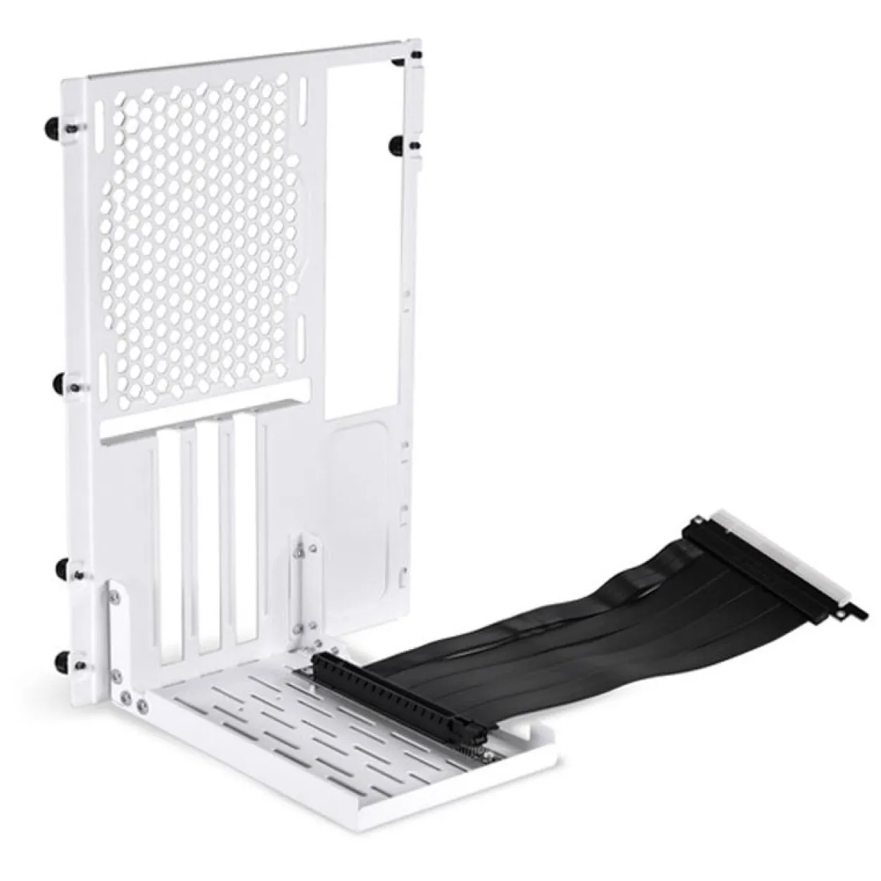 Lian Li O11D-1W-4 Mini Riser Card + PCI-Slot-Blende - PCIe 4.0, 200mm, weiss
