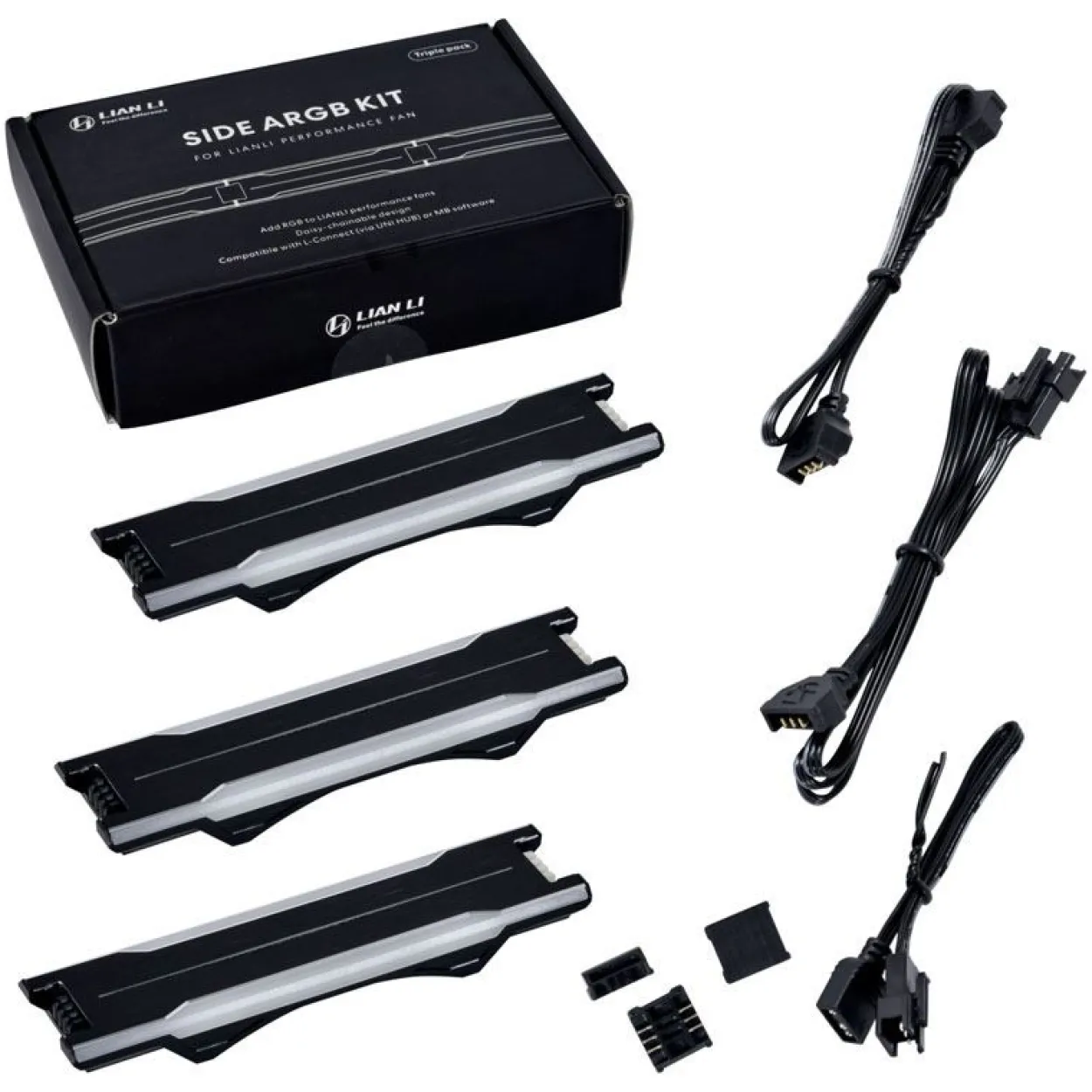 Lian Li UNI FAN P28 Side ARGB Strip, 3er Pack - schwarz