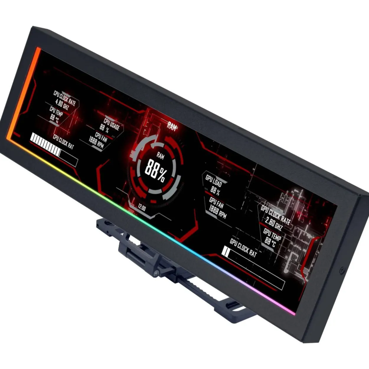 Lian Li 8.8" Universal Screen - schwarz