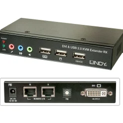 Lindy Ca6 KVM Extend DVI USB Audio 50m Extend DVI USB 2 50m Cat6