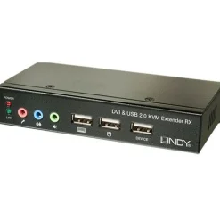 Lindy Ca6 KVM Extend DVI USB Audio 50m Extend DVI USB 2 50m Cat6